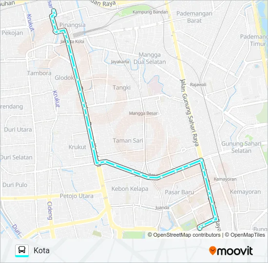 M12 Bus Line Map