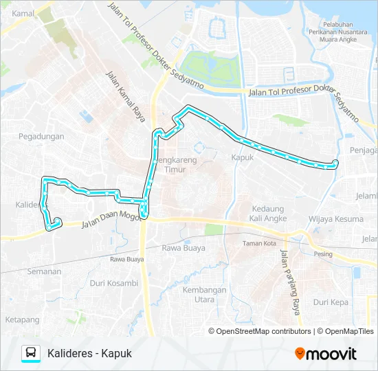 M13 Bus Line Map