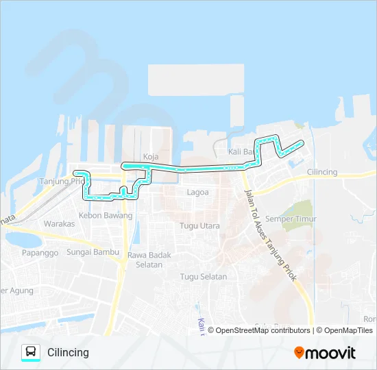 M14 Bus Line Map