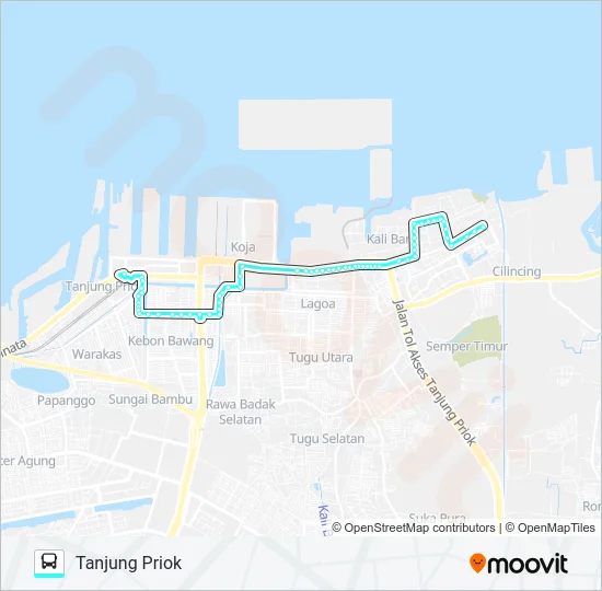 M14 Bus Line Map