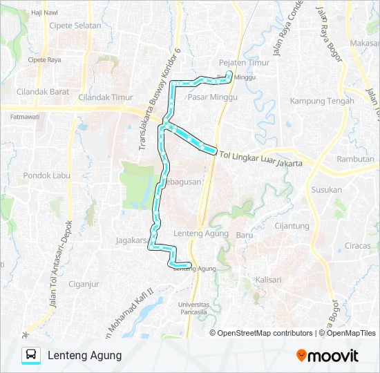 M17 Bus Line Map