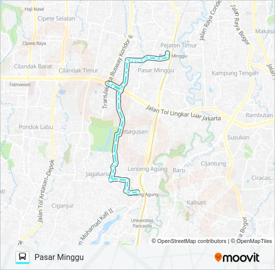 M17 Bus Line Map