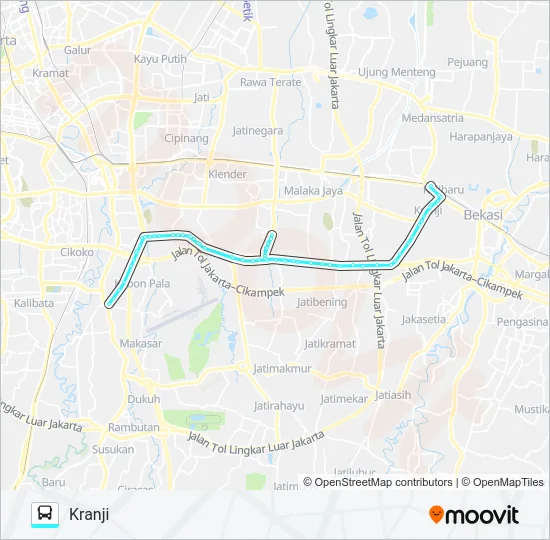 M19 Bus Line Map