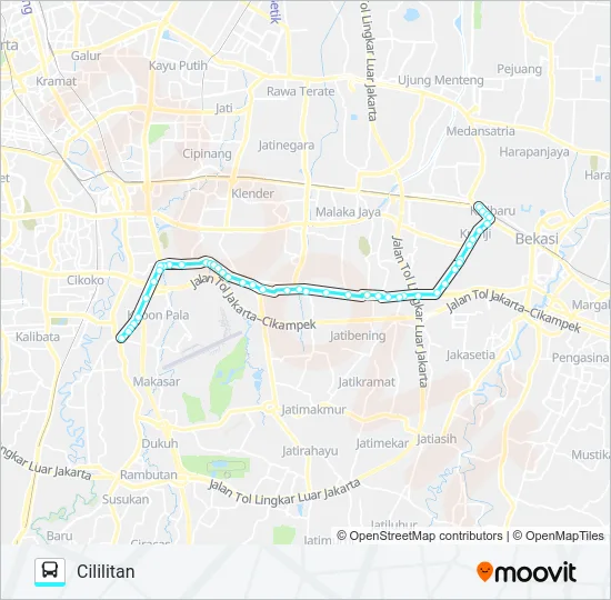M19 Bus Line Map