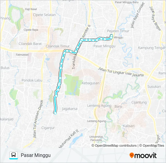 M20 Bus Line Map