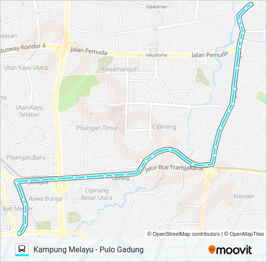 M27 Bus Line Map