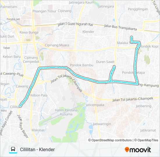M29 Bus Line Map