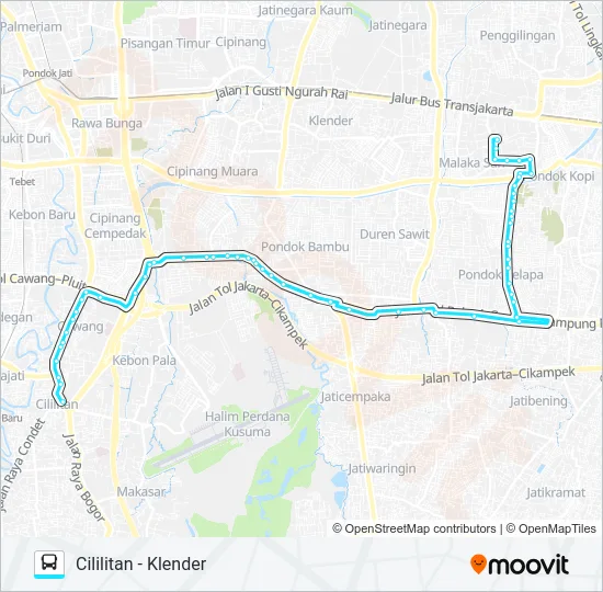 M29 Bus Line Map