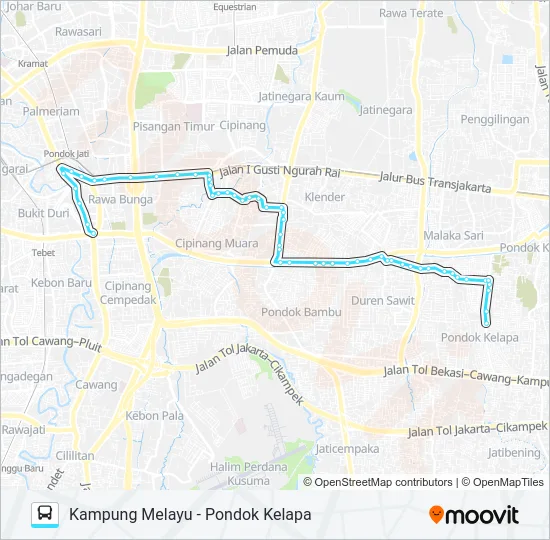 M31 Bus Line Map