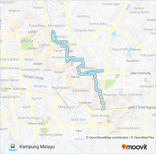 M35 Bus Line Map