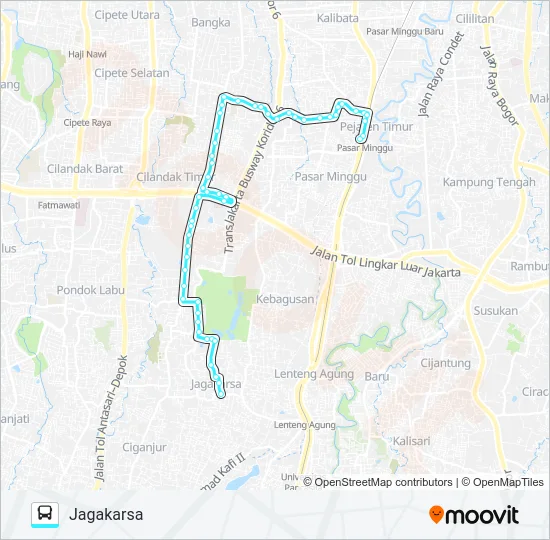 M36 Bus Line Map
