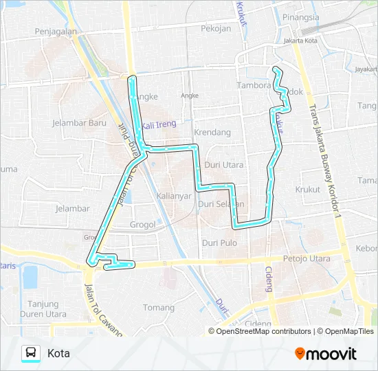 M41 Bus Line Map