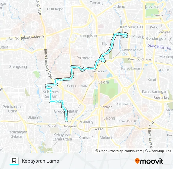 M09A Bus Line Map