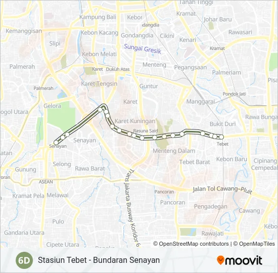 6D Bus Line Map