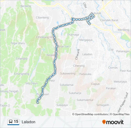 15 Bus Line Map