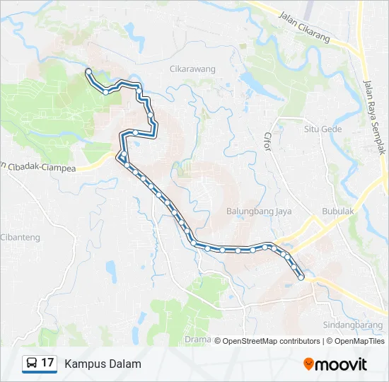 17 Bus Line Map