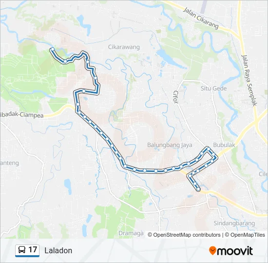17 Bus Line Map