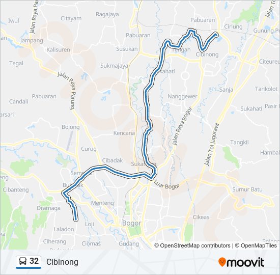 32 bus Line Map