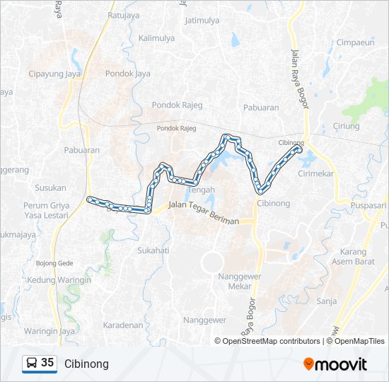 Bus Routes Near My Location 35 Route Schedules Stops Maps Cibinong Updated