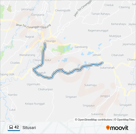 42 Bus Line Map