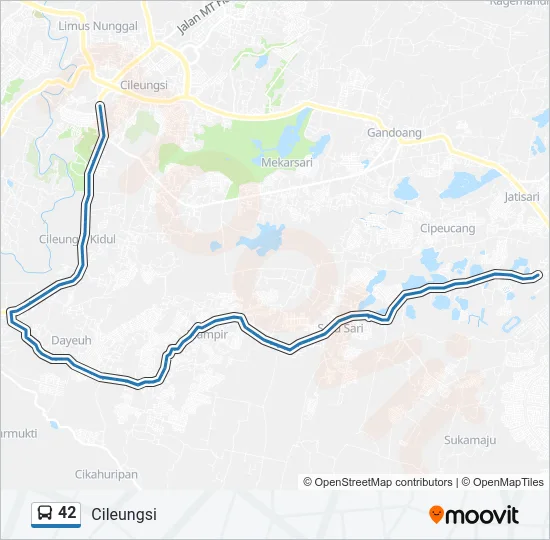42 Bus Line Map