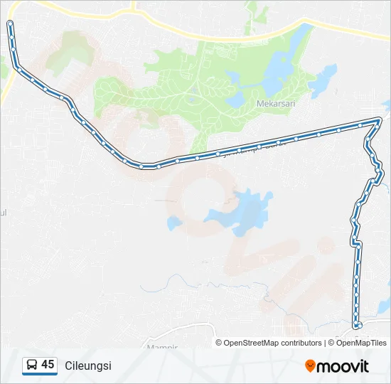45 Bus Line Map