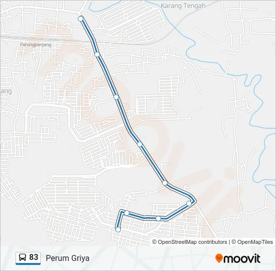 83 Bus Line Map