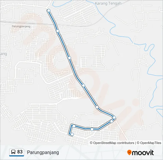 83 Bus Line Map