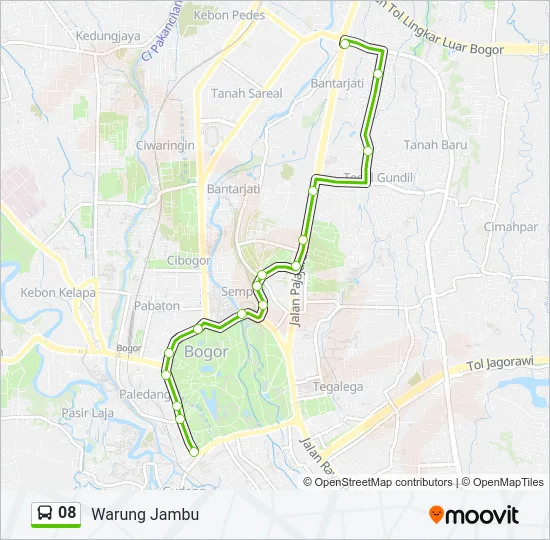 08 Bus Line Map