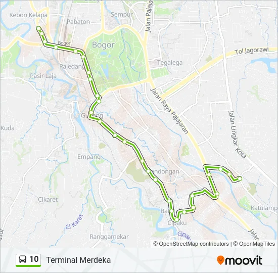 10 Bus Line Map