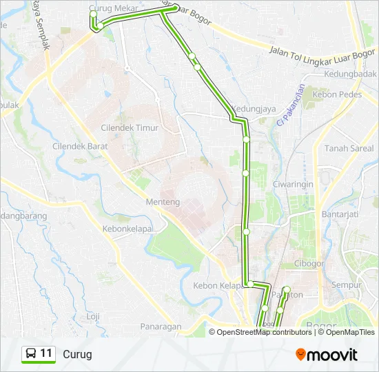 11 Bus Line Map