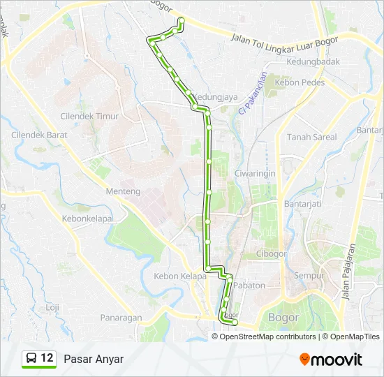 12 Bus Line Map