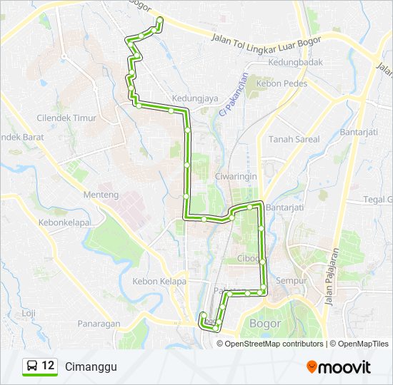 12 bus Line Map