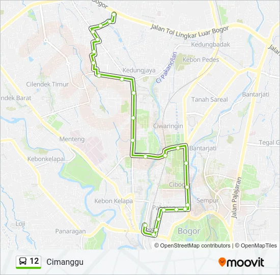 12 Bus Line Map