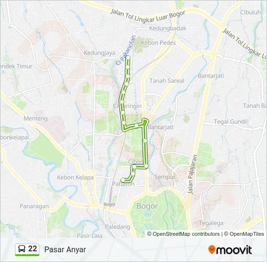 22 Bus Line Map