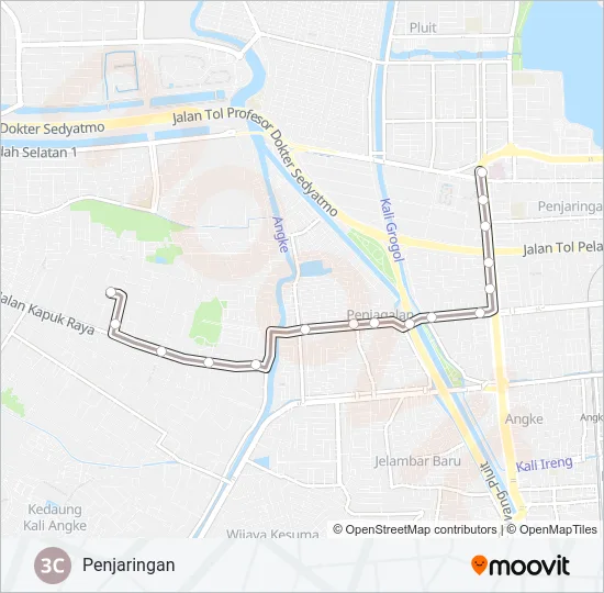 3C Bus Line Map
