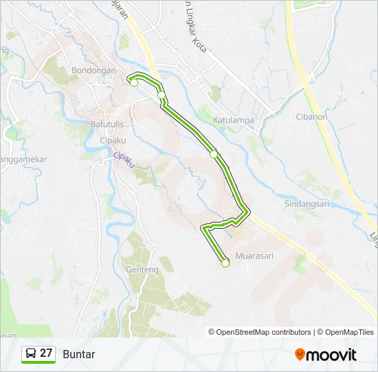 27 Bus Line Map