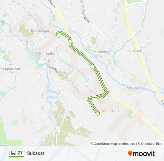27 Bus Line Map