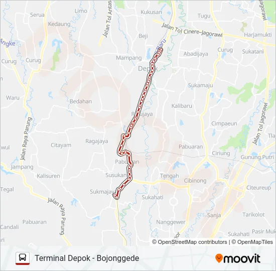 D05 Bus Line Map