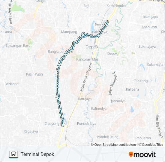 D07 bus Line Map