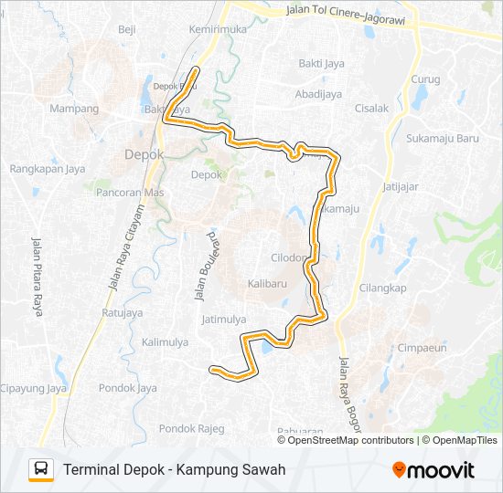 D08 Bus Line Map