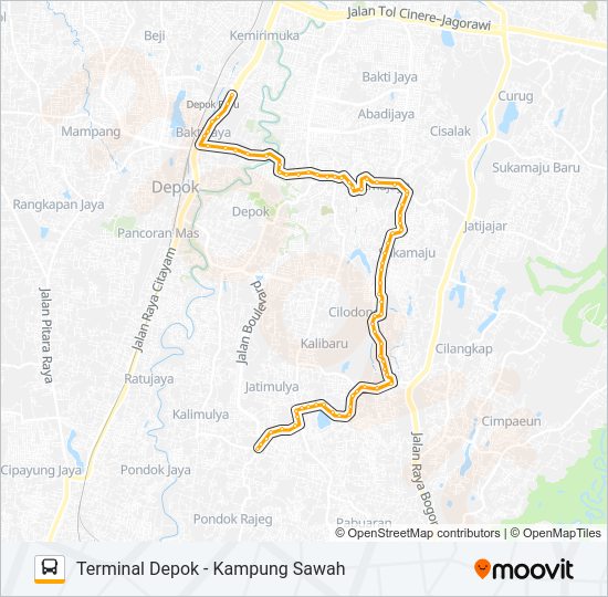 D08 Bus Line Map