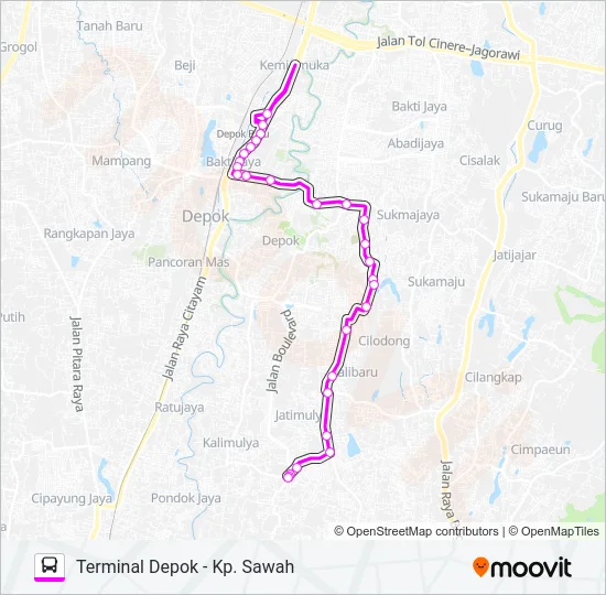 D09 Bus Line Map