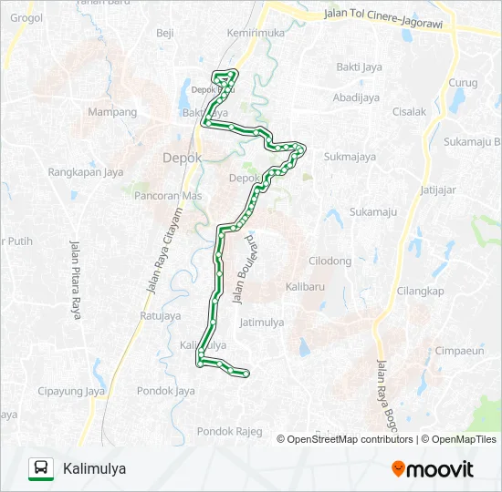 D10 Bus Line Map