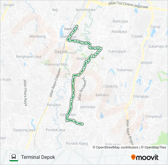 D10 Bus Line Map