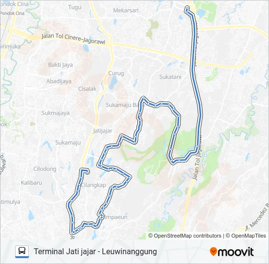 D17 Bus Line Map