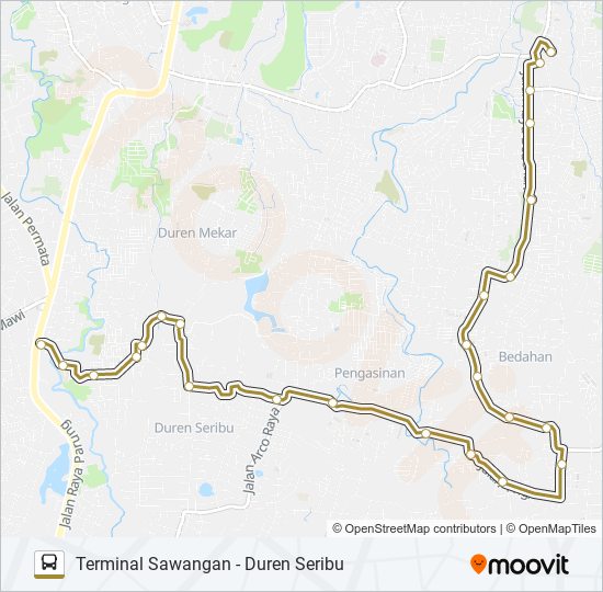 D21 bus Line Map