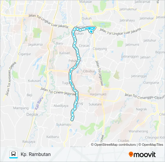 D37 Bus Line Map