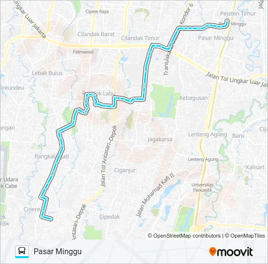 D61 Bus Line Map