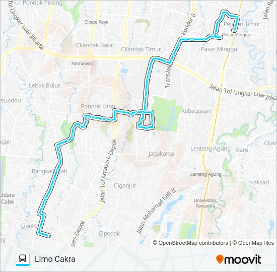 D61 Bus Line Map